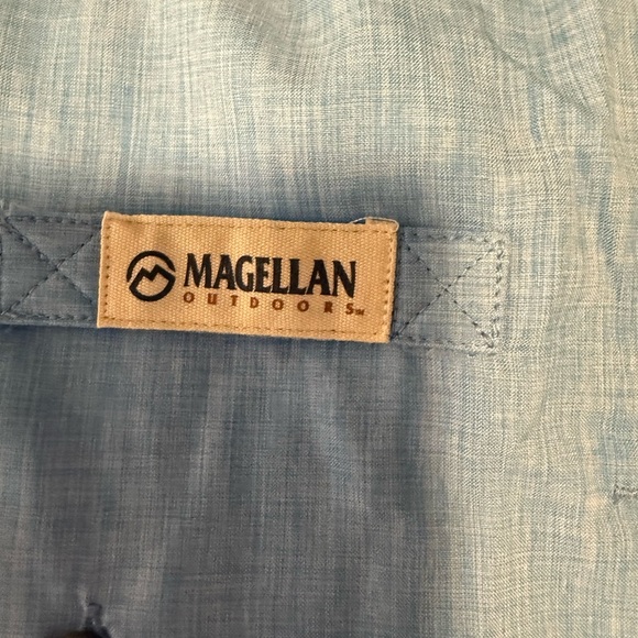 NWT Magellan Outdoors Blue Casual Button Down Shirt - Picture 3 of 7